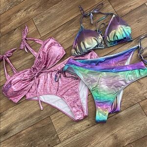 Lot of 2 Bathing Suits Sets Woman Size 3X